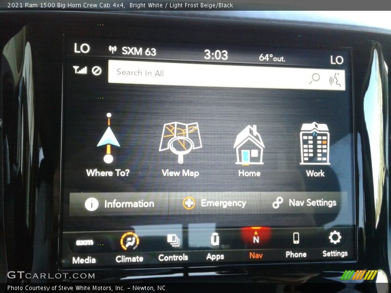 Bright White / Light Frost Beige/Black 2021 Ram 1500 Big Horn Crew Cab 4x4