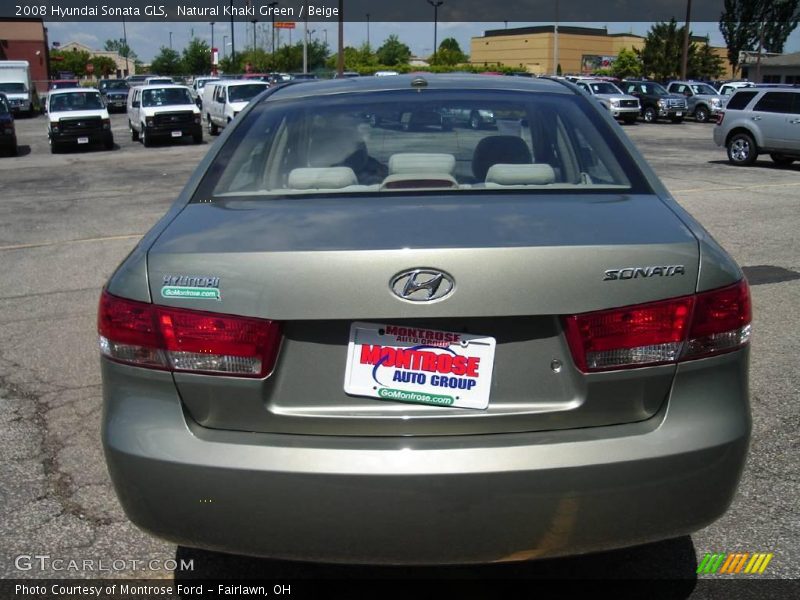 Natural Khaki Green / Beige 2008 Hyundai Sonata GLS