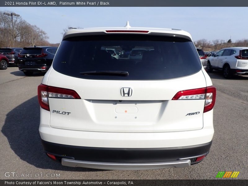 Platinum White Pearl / Black 2021 Honda Pilot EX-L AWD