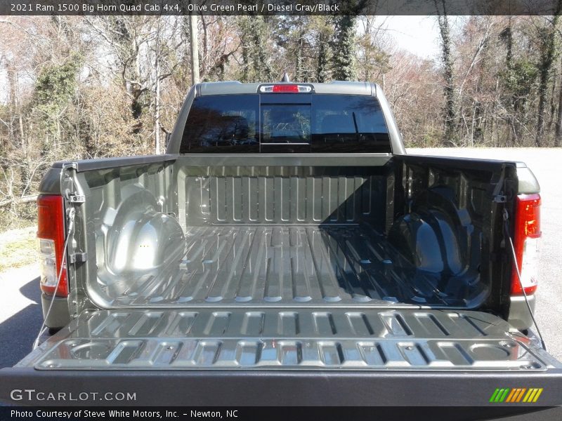 Olive Green Pearl / Diesel Gray/Black 2021 Ram 1500 Big Horn Quad Cab 4x4