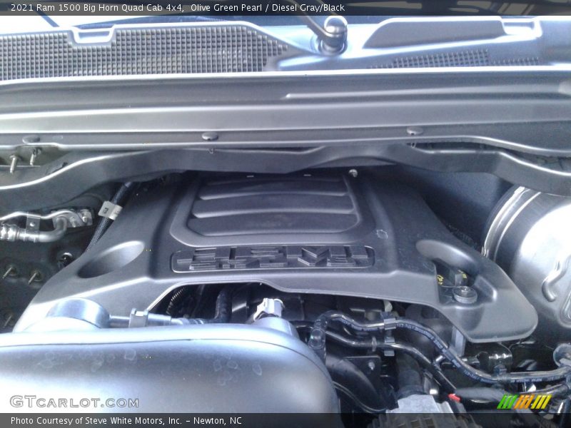 Olive Green Pearl / Diesel Gray/Black 2021 Ram 1500 Big Horn Quad Cab 4x4