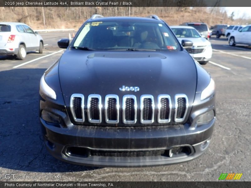 Brilliant Black Crystal Pearl / Black 2016 Jeep Cherokee Latitude 4x4