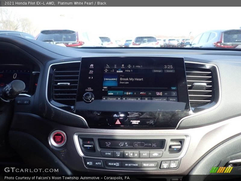 Platinum White Pearl / Black 2021 Honda Pilot EX-L AWD
