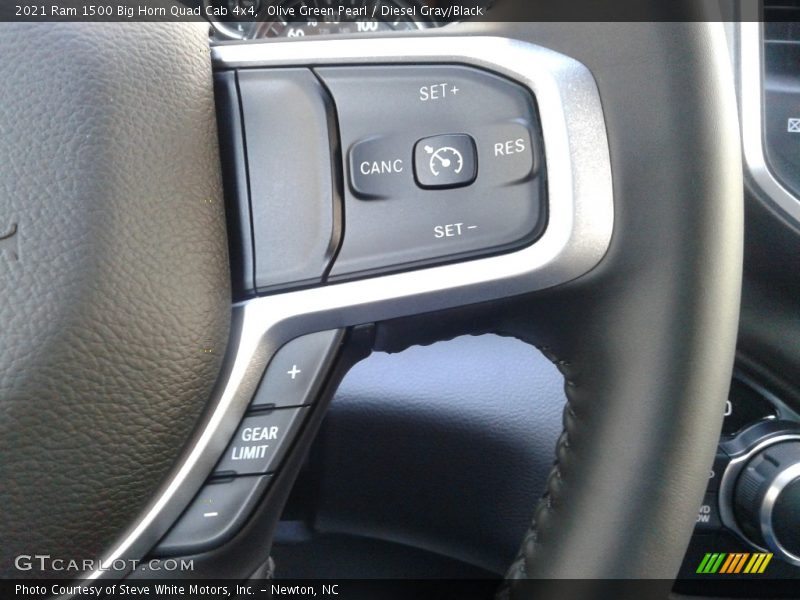 Olive Green Pearl / Diesel Gray/Black 2021 Ram 1500 Big Horn Quad Cab 4x4
