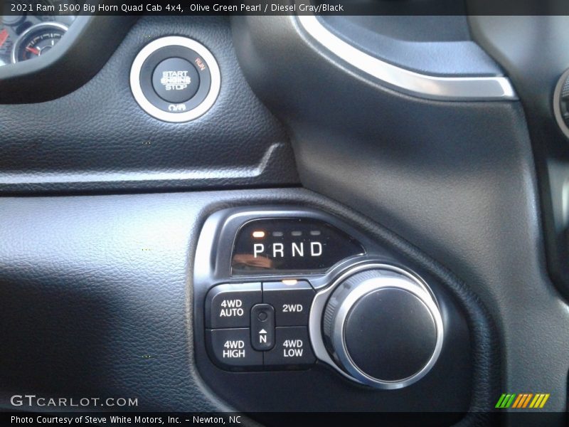 Olive Green Pearl / Diesel Gray/Black 2021 Ram 1500 Big Horn Quad Cab 4x4