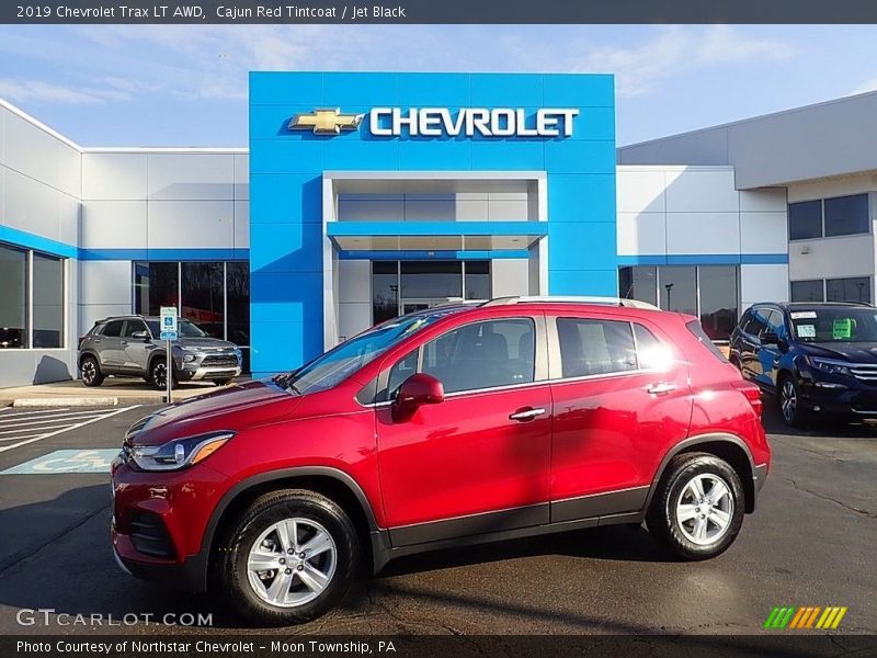 Cajun Red Tintcoat / Jet Black 2019 Chevrolet Trax LT AWD