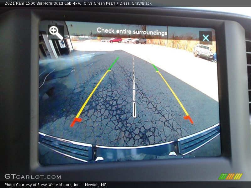 Olive Green Pearl / Diesel Gray/Black 2021 Ram 1500 Big Horn Quad Cab 4x4