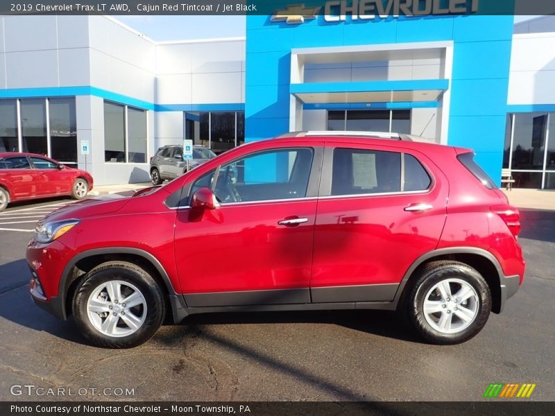 Cajun Red Tintcoat / Jet Black 2019 Chevrolet Trax LT AWD