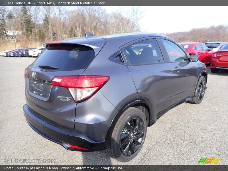 Modern Steel Metallic / Black 2021 Honda HR-V Sport AWD