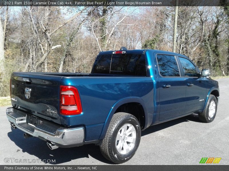 Patriot Blue Pearl / Light Frost Beige/Mountain Brown 2021 Ram 1500 Laramie Crew Cab 4x4