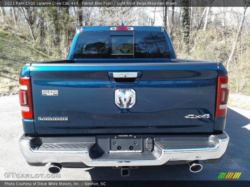 Patriot Blue Pearl / Light Frost Beige/Mountain Brown 2021 Ram 1500 Laramie Crew Cab 4x4