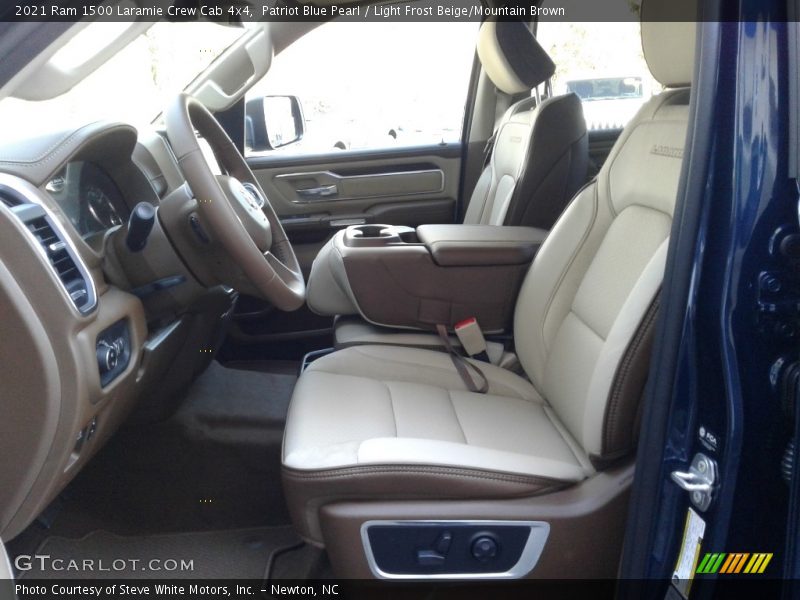 Patriot Blue Pearl / Light Frost Beige/Mountain Brown 2021 Ram 1500 Laramie Crew Cab 4x4