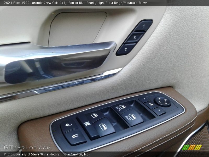 Patriot Blue Pearl / Light Frost Beige/Mountain Brown 2021 Ram 1500 Laramie Crew Cab 4x4