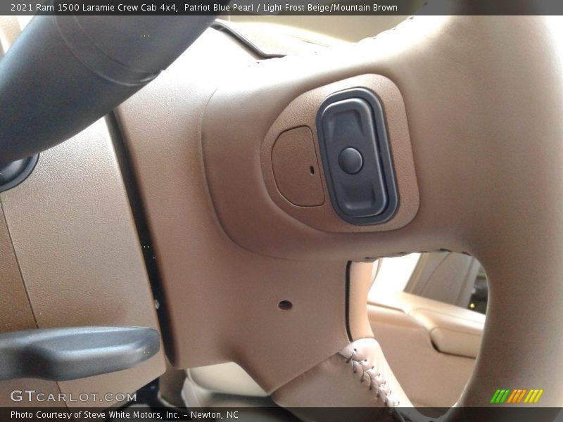 Patriot Blue Pearl / Light Frost Beige/Mountain Brown 2021 Ram 1500 Laramie Crew Cab 4x4