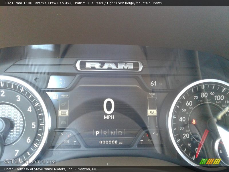 Patriot Blue Pearl / Light Frost Beige/Mountain Brown 2021 Ram 1500 Laramie Crew Cab 4x4