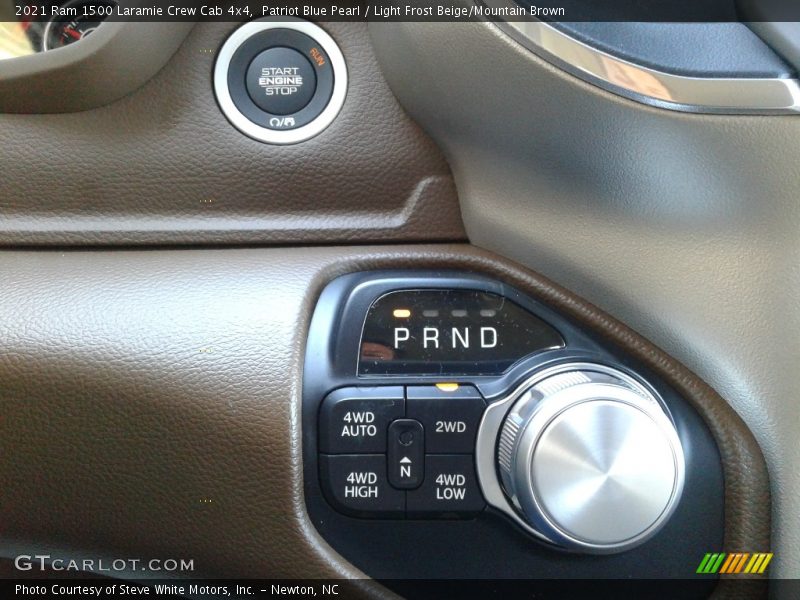 Patriot Blue Pearl / Light Frost Beige/Mountain Brown 2021 Ram 1500 Laramie Crew Cab 4x4