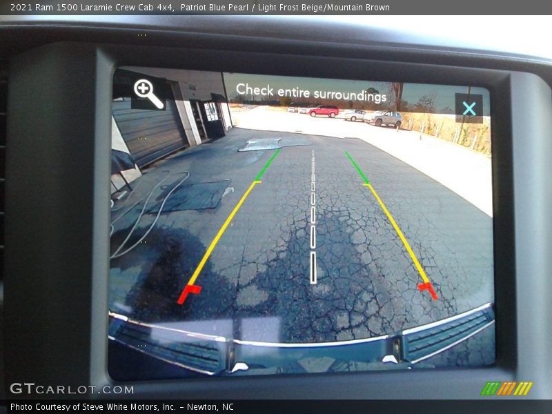 Patriot Blue Pearl / Light Frost Beige/Mountain Brown 2021 Ram 1500 Laramie Crew Cab 4x4