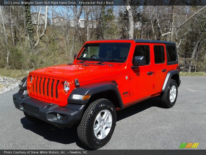 Firecracker Red / Black 2021 Jeep Wrangler Sport 4x4 Right Hand Drive
