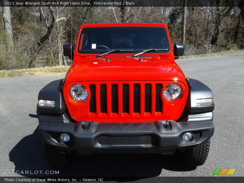 Firecracker Red / Black 2021 Jeep Wrangler Sport 4x4 Right Hand Drive