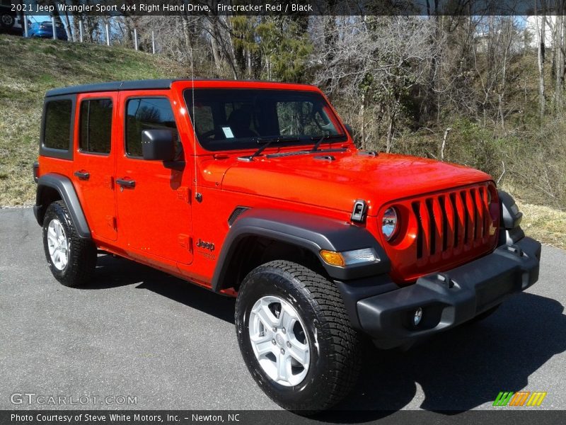 Firecracker Red / Black 2021 Jeep Wrangler Sport 4x4 Right Hand Drive