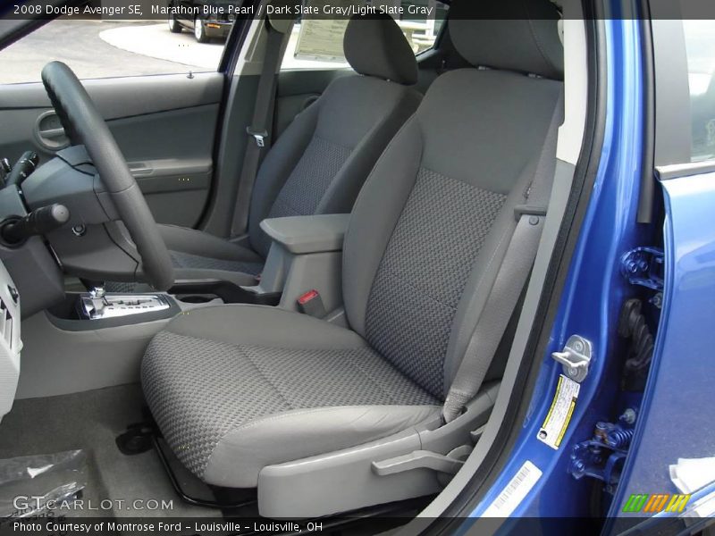 Marathon Blue Pearl / Dark Slate Gray/Light Slate Gray 2008 Dodge Avenger SE