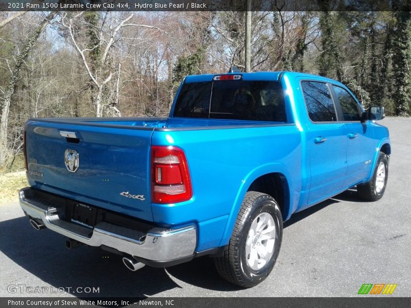 Hydro Blue Pearl / Black 2021 Ram 1500 Laramie Crew Cab 4x4