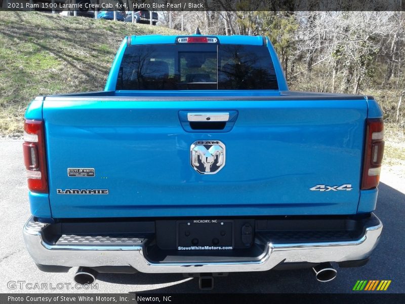 Hydro Blue Pearl / Black 2021 Ram 1500 Laramie Crew Cab 4x4