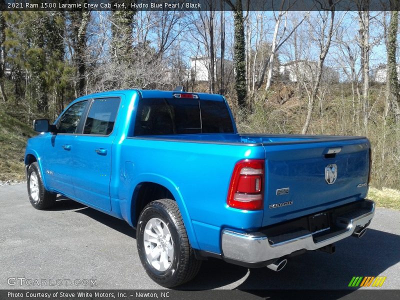 Hydro Blue Pearl / Black 2021 Ram 1500 Laramie Crew Cab 4x4