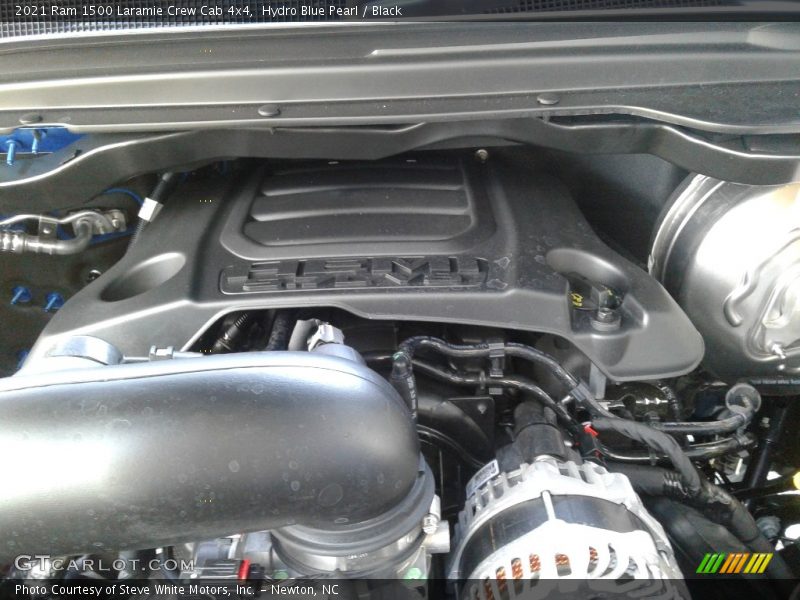 Hydro Blue Pearl / Black 2021 Ram 1500 Laramie Crew Cab 4x4