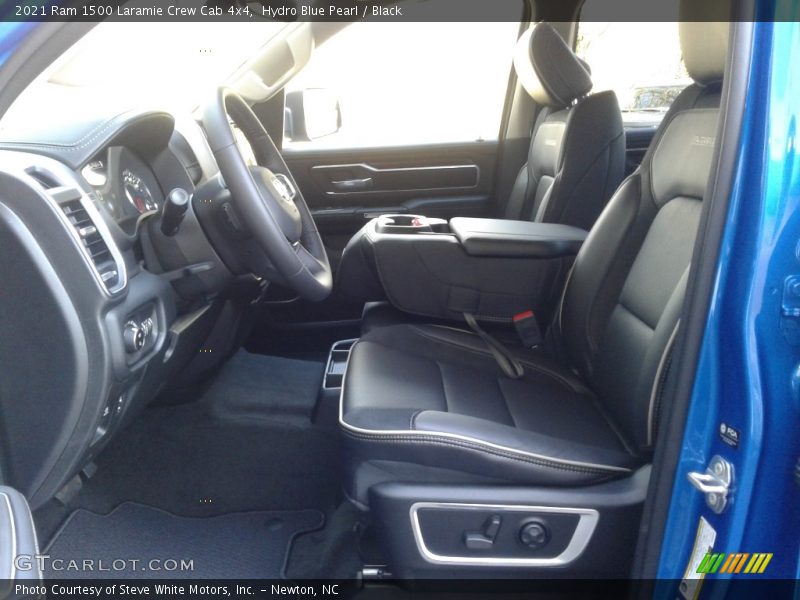 Hydro Blue Pearl / Black 2021 Ram 1500 Laramie Crew Cab 4x4