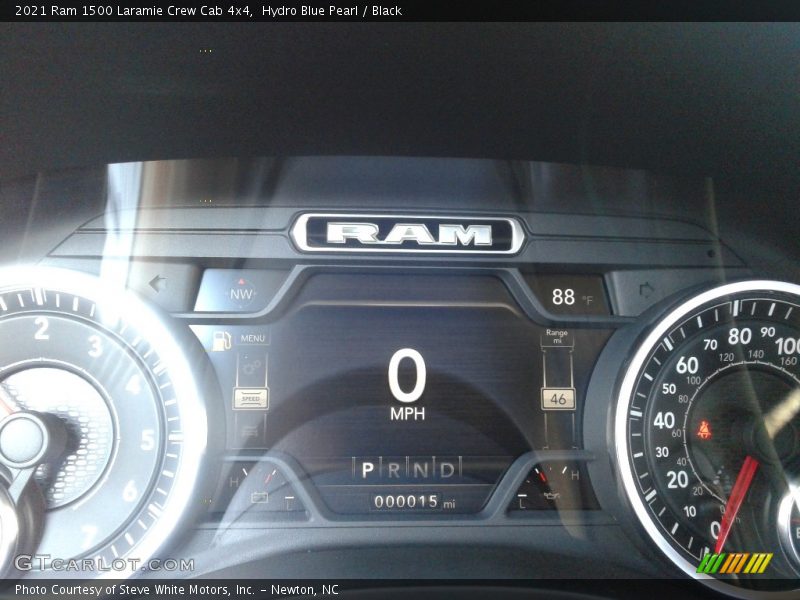 Hydro Blue Pearl / Black 2021 Ram 1500 Laramie Crew Cab 4x4