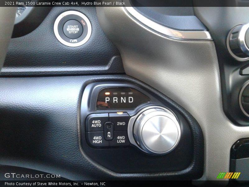 Hydro Blue Pearl / Black 2021 Ram 1500 Laramie Crew Cab 4x4