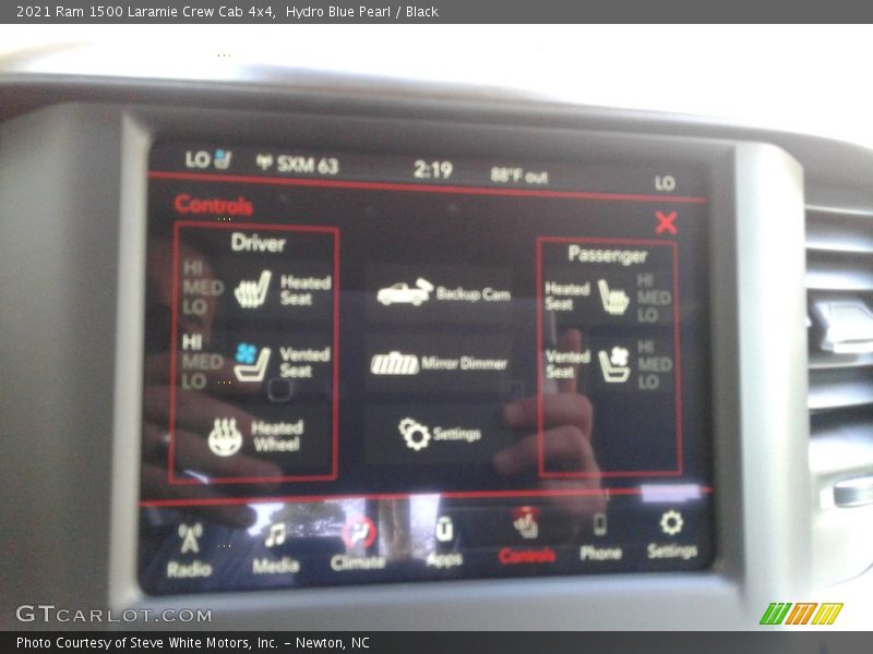Hydro Blue Pearl / Black 2021 Ram 1500 Laramie Crew Cab 4x4