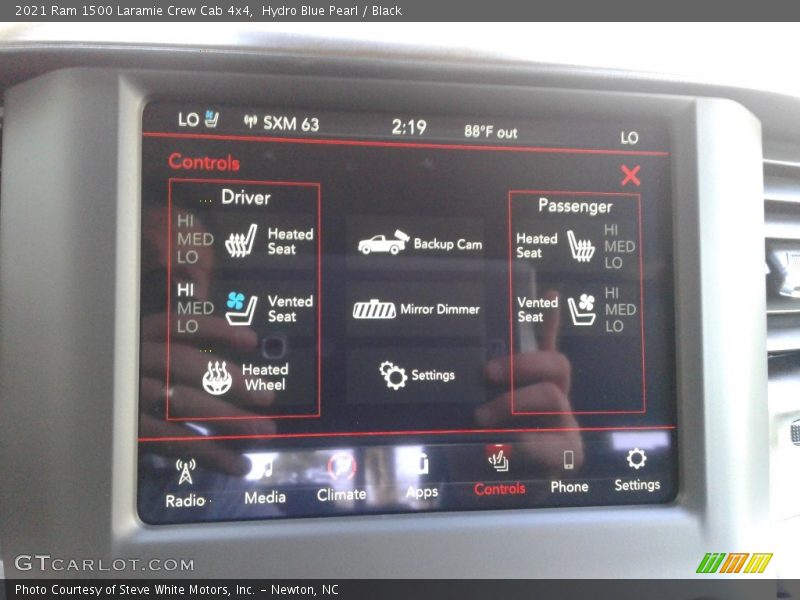 Hydro Blue Pearl / Black 2021 Ram 1500 Laramie Crew Cab 4x4