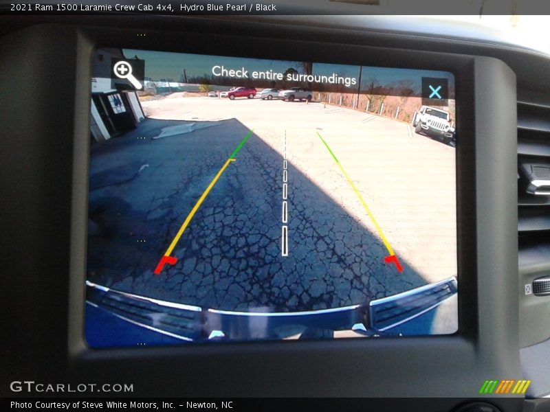 Hydro Blue Pearl / Black 2021 Ram 1500 Laramie Crew Cab 4x4