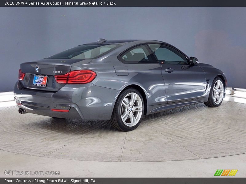 Mineral Grey Metallic / Black 2018 BMW 4 Series 430i Coupe
