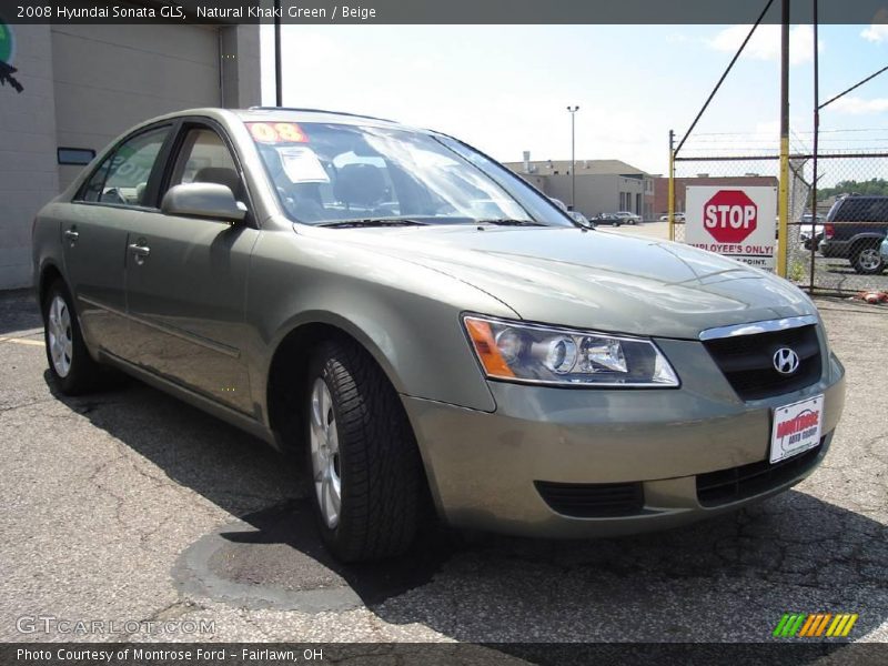 Natural Khaki Green / Beige 2008 Hyundai Sonata GLS