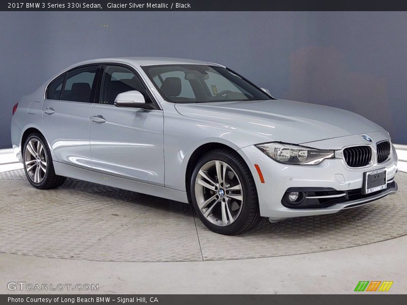 Glacier Silver Metallic / Black 2017 BMW 3 Series 330i Sedan