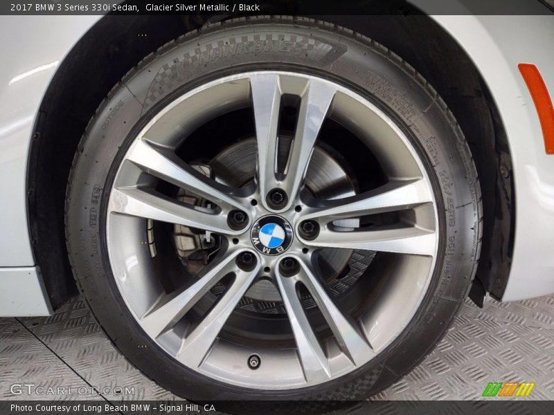 Glacier Silver Metallic / Black 2017 BMW 3 Series 330i Sedan