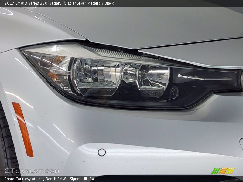 Glacier Silver Metallic / Black 2017 BMW 3 Series 330i Sedan