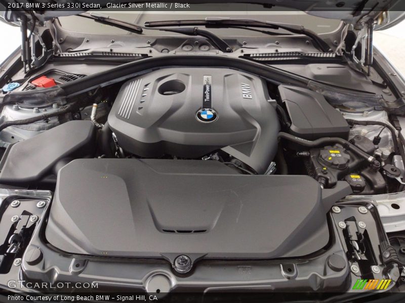 Glacier Silver Metallic / Black 2017 BMW 3 Series 330i Sedan