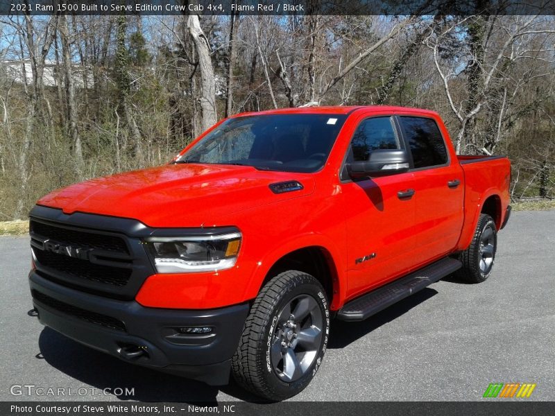 Flame Red / Black 2021 Ram 1500 Built to Serve Edition Crew Cab 4x4