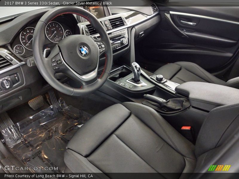 Glacier Silver Metallic / Black 2017 BMW 3 Series 330i Sedan