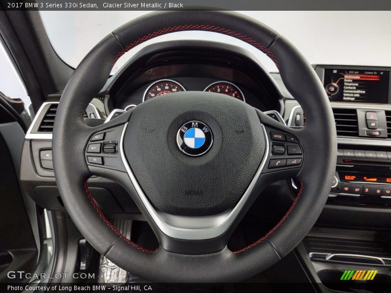 Glacier Silver Metallic / Black 2017 BMW 3 Series 330i Sedan