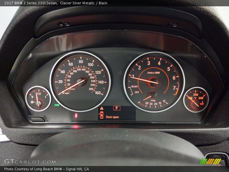 Glacier Silver Metallic / Black 2017 BMW 3 Series 330i Sedan