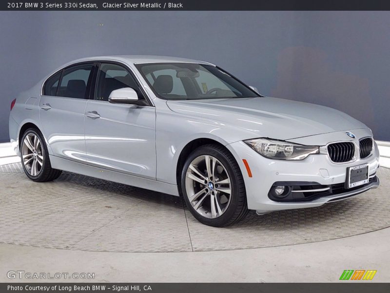 Glacier Silver Metallic / Black 2017 BMW 3 Series 330i Sedan