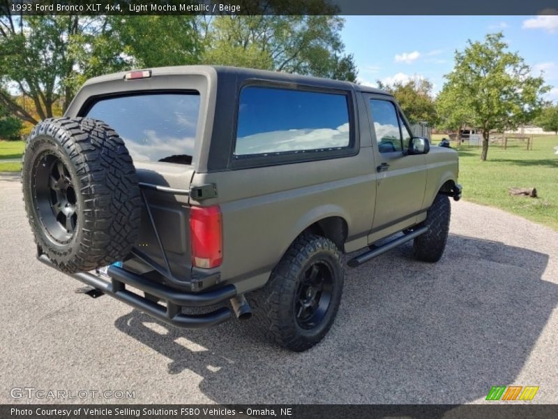 Light Mocha Metallic / Beige 1993 Ford Bronco XLT 4x4
