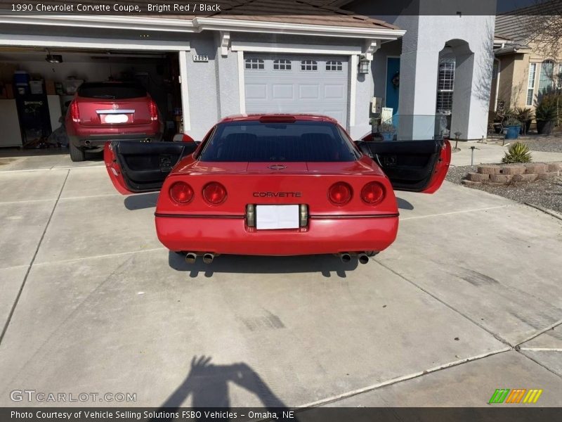 Bright Red / Black 1990 Chevrolet Corvette Coupe