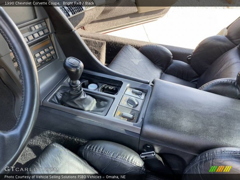 Bright Red / Black 1990 Chevrolet Corvette Coupe