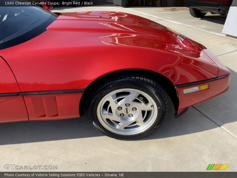 Bright Red / Black 1990 Chevrolet Corvette Coupe